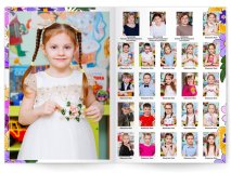 Выпускной альбом для детского садика Анютины глазки 7 разворотов Москва Санкт-Петербург заказать выпускной альбом